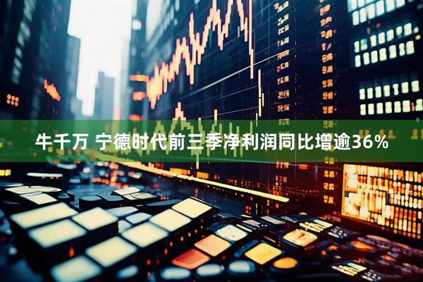 牛千万 宁德时代前三季净利润同比增逾36%