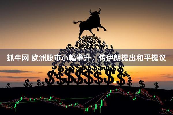 抓牛网 欧洲股市小幅攀升，传伊朗提出和平提议